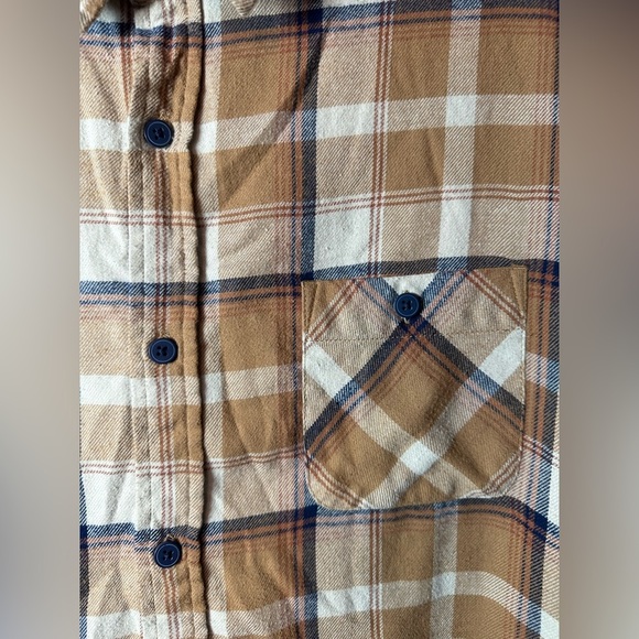 Alpine Design Flannel Shirt Men’s XL Plaid Long Sleeve Brown Tan - Picture 3 of 6